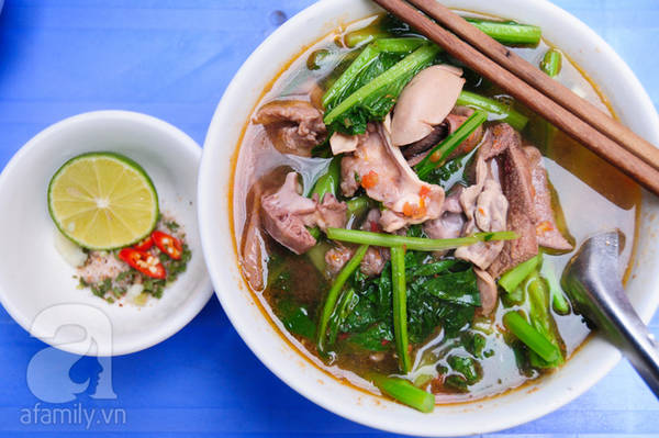 Mì tim ngon tại ẩm thực Cát Linh Trịnh Hoài Đức
