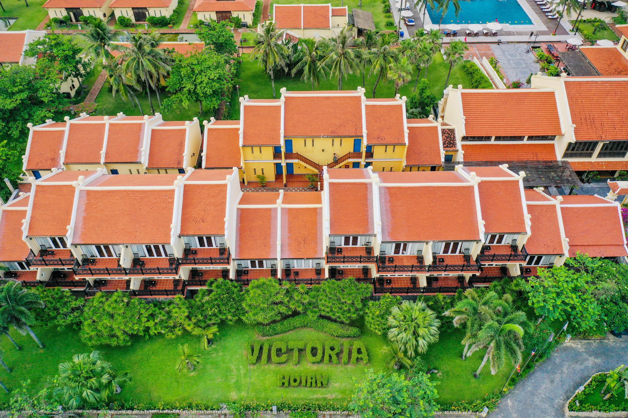 Khung cảnh khu nghỉ dưỡng Victoria Hội An trong tour 72 giờ du lịch Hội An