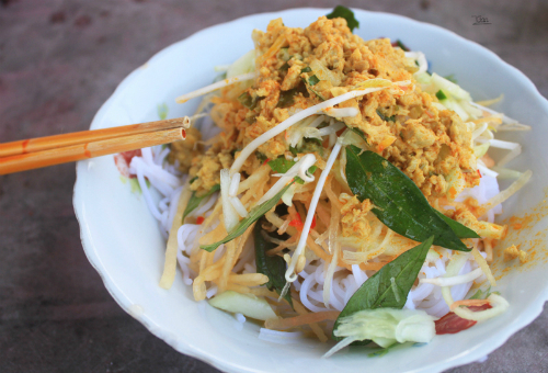 Bún kèn Kiên Giang - món bún miền Tây với cá lóc xào sả ớt
