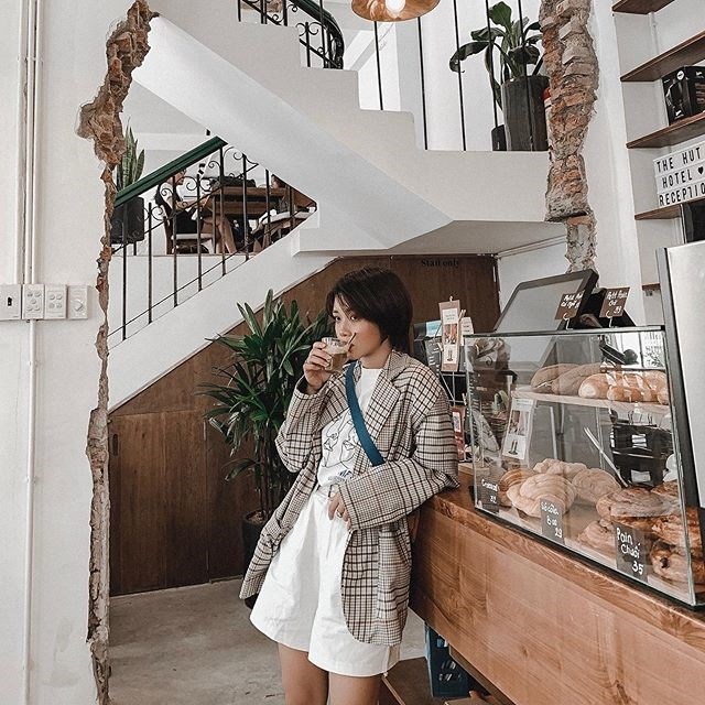 Góc tường độc đáo tại Coffee Hut