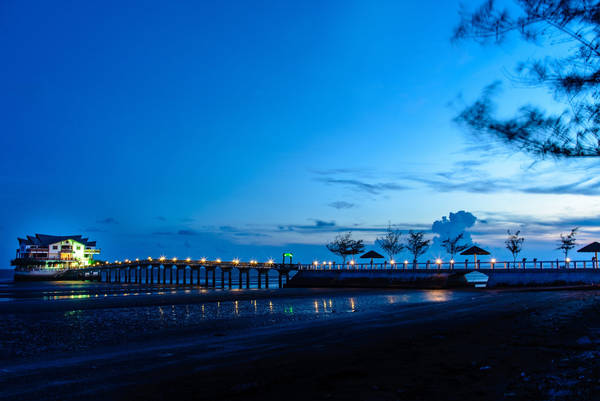 Resort về đêm. Ảnh: 500px.
