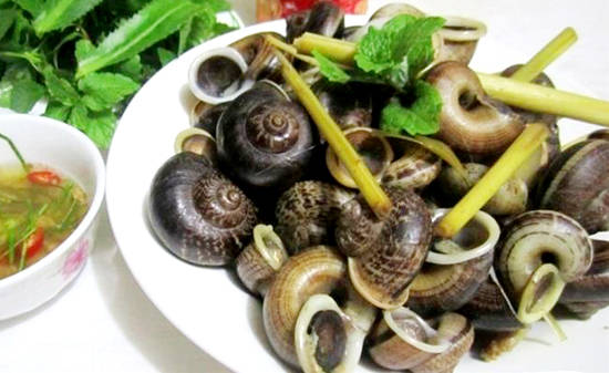 Ốc Suối Bàng đặc sản Sơn La