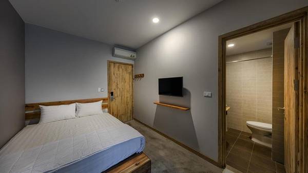 Phòng giường đôi tại 9 Station Hostel Phú Quốc