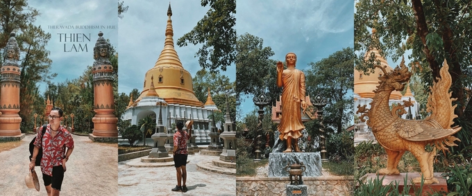 Chùa Thiền Lâm - Điểm check in phong cách Thái Lan tại Huế