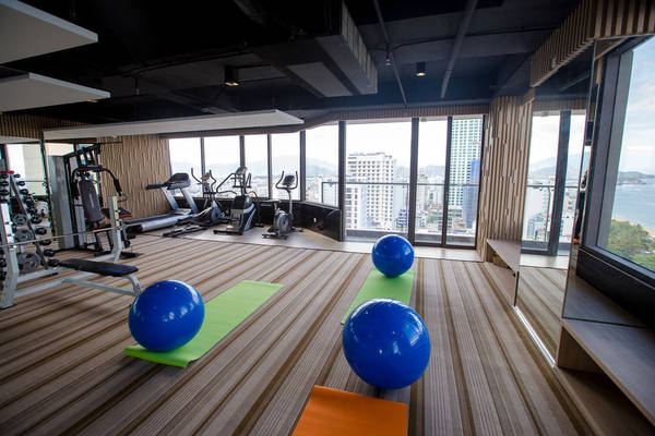 Khu phòng tập gym hiện đại hướng biển