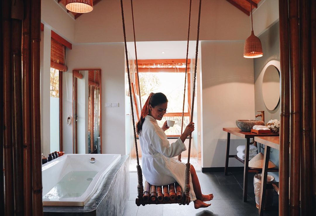 Không gian tắm khoáng nóng Onsen độc đáo tại Alba Wellness Huế