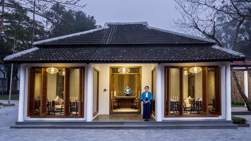 Sảnh đón tiếp sang trọng tại Alba Wellness Valley