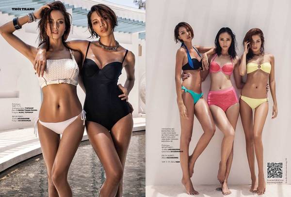 Các người mẫu trên tạp chí ĐẸP trong một buổi chụp hình tại Alma Oasis