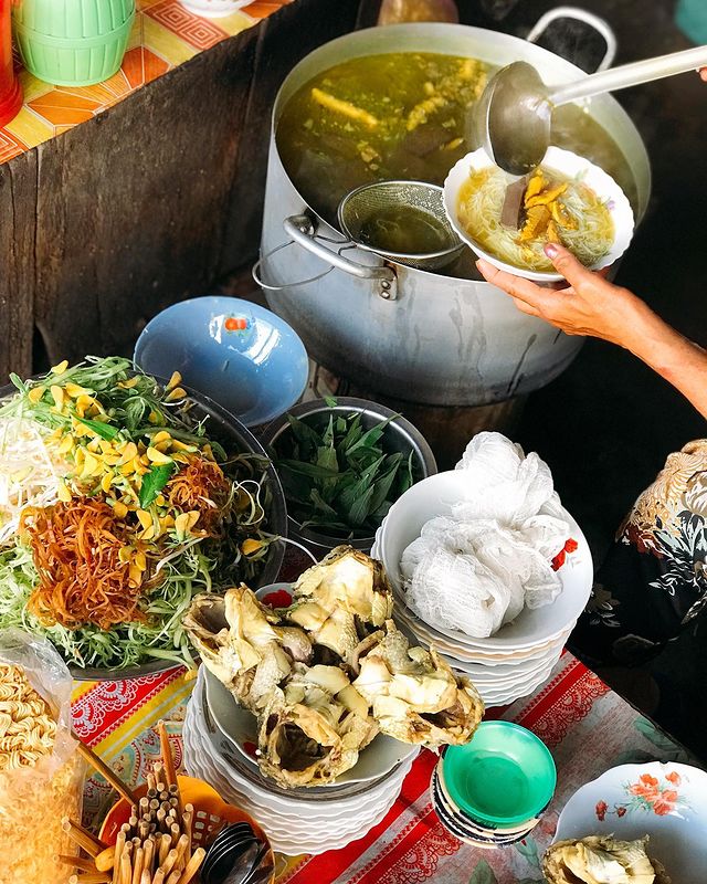 Bún cá Tân Châu đặc sản ẩm thực An Giang