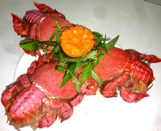 Cua huỳnh đế hấp giữ nguyên vị ngọt thanh