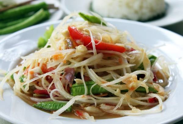 Salad đu đủ Lào trong ẩm thực Đông Nam Á