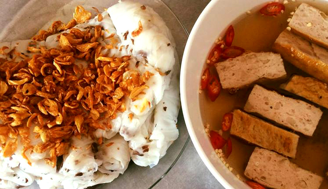 Bánh cuốn làng Kênh. Ảnh: VnExpress.