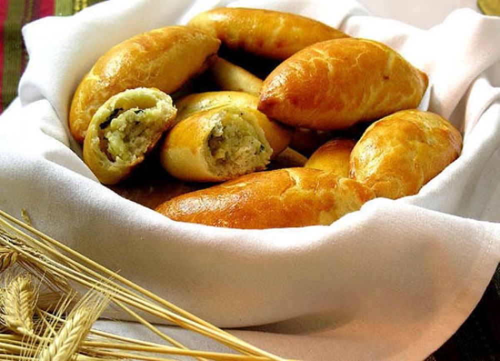 Bánh Pirozhki đa dạng ẩm thực Nga