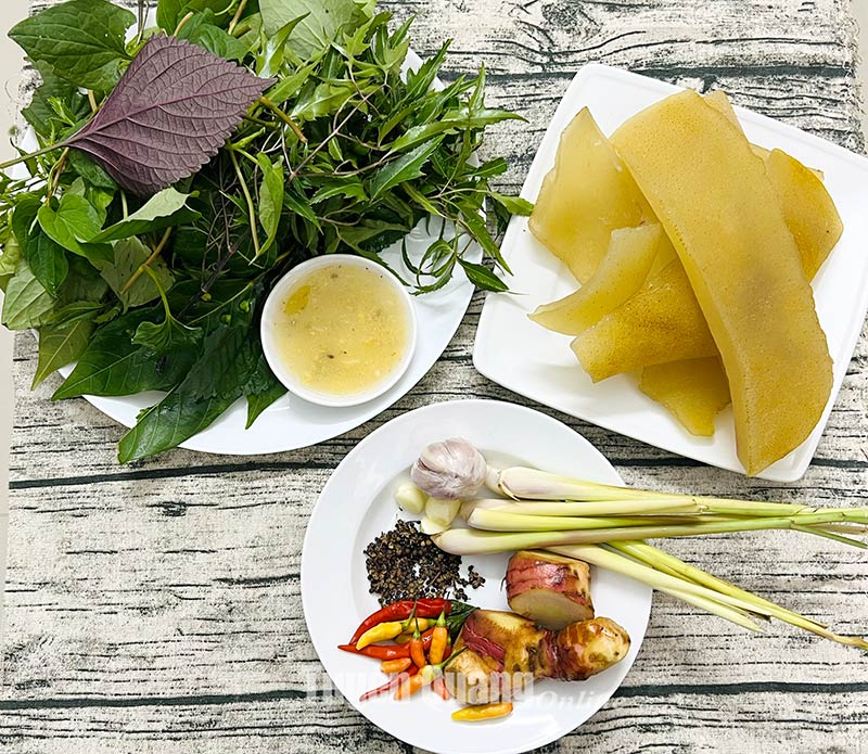 Nộm da trâu. Ảnh: Báo Tuyên Quang