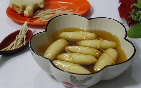 Bánh trùng mật mía.