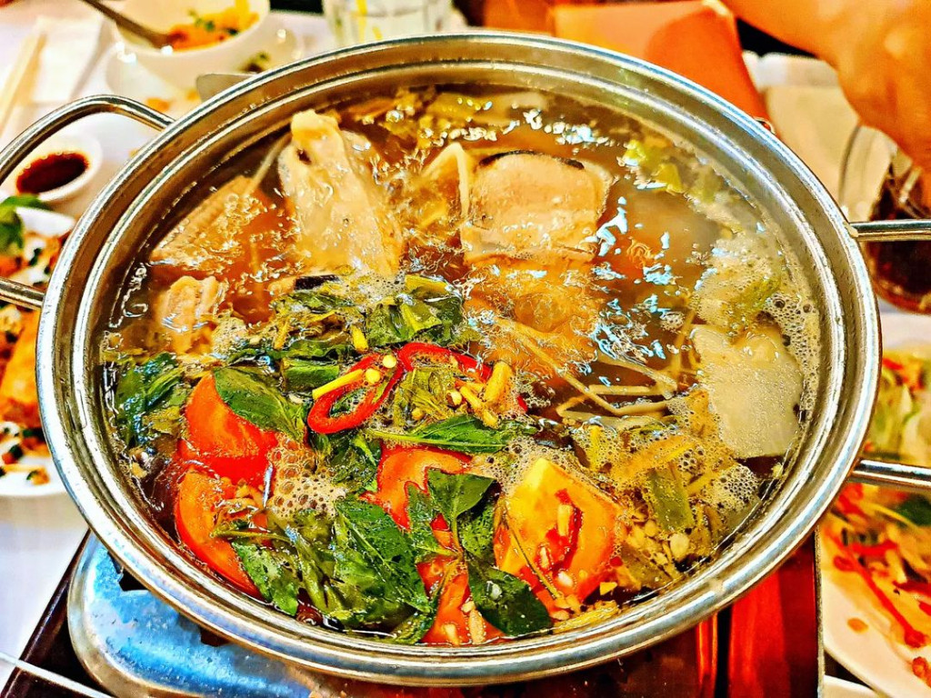 Lẩu cá đuối vô cùng hấp dẫn. Ảnh: @phuongmaris_
