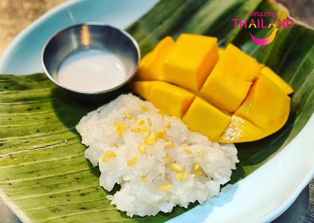 Xôi xoài món ăn Bangkok đặc trưng Xôi xoài món ăn Bangkok đặc trưng