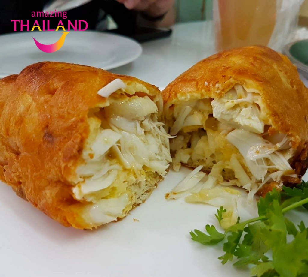 Trứng omelet thịt cua món ăn Bangkok Trứng omelet thịt cua món ăn Bangkok
