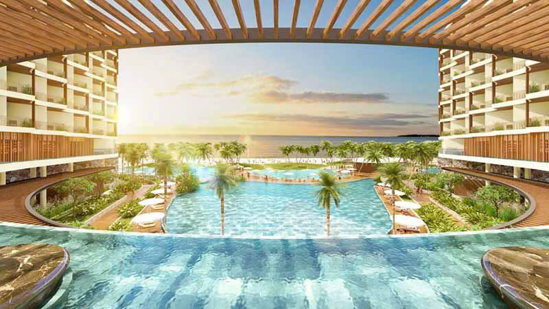Hồ bơi nước biển tại Amiana Cam Ranh