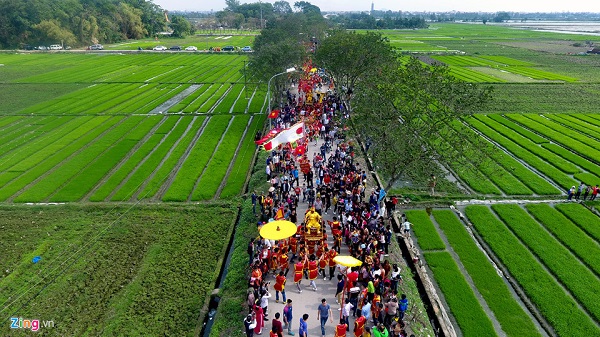 Làng rối nước Đào Thục ở quê Quang Hải