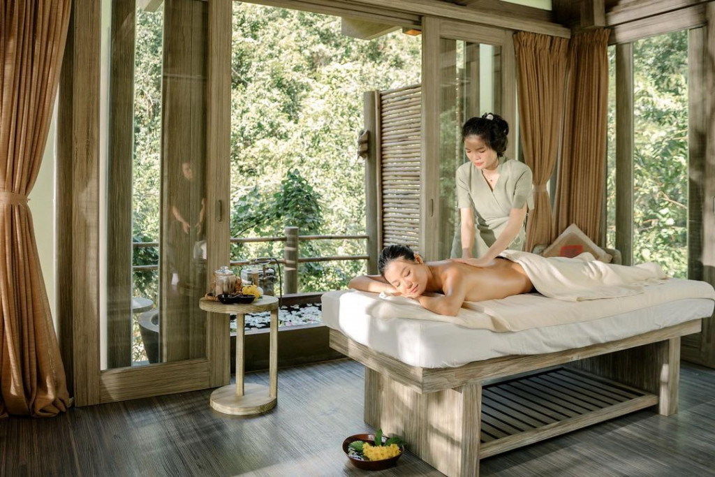 Jungle Spa. Ảnh: @anlamretreats_ninhvanbay