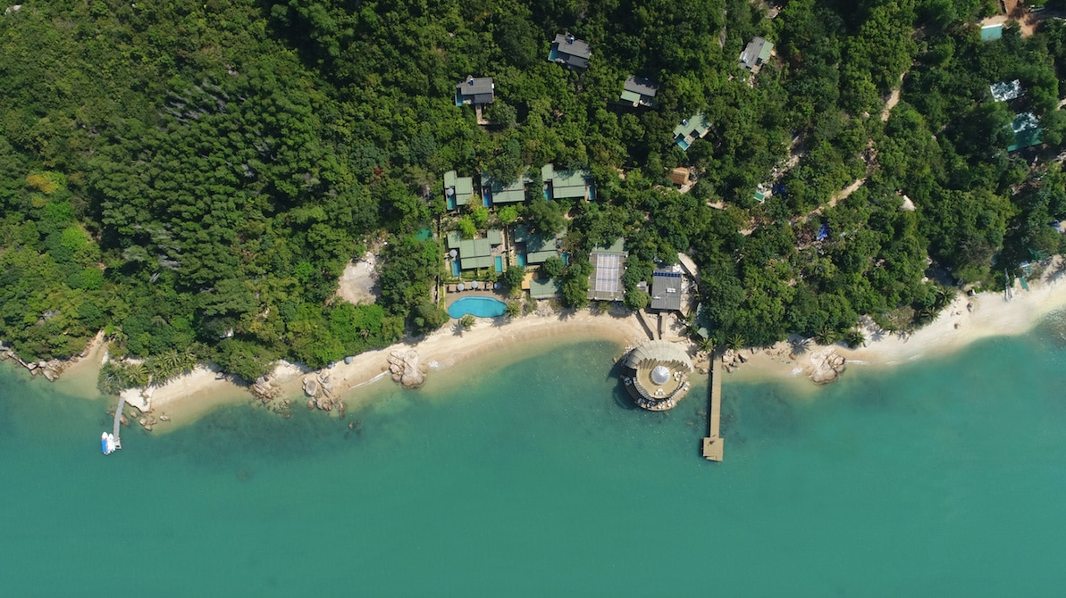 Toàn cảnh An Lâm Retreats Ninh Vân Bay nhìn từ trên cao
