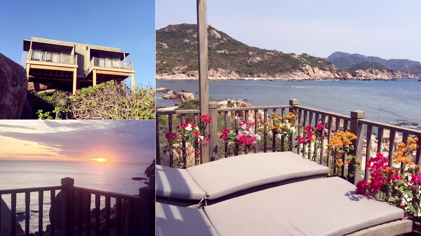 Góc nhìn hướng biển từ Villa VIP Anami Resort Bình Ba