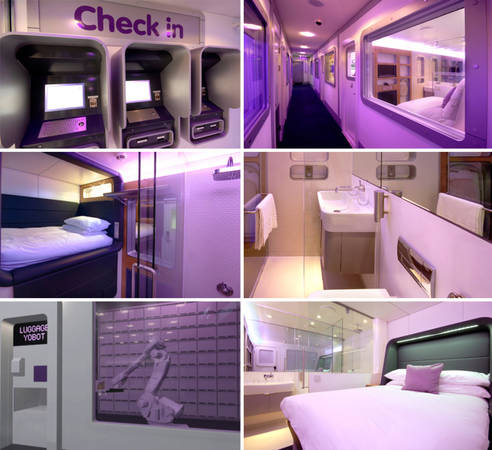 Trải nghiệm buồng ngủ hiện đại Yotel tại sân bay nước Anh