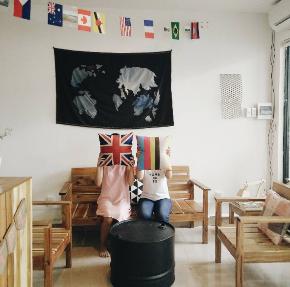 Bên trong April Hostel Huế xinh xắn