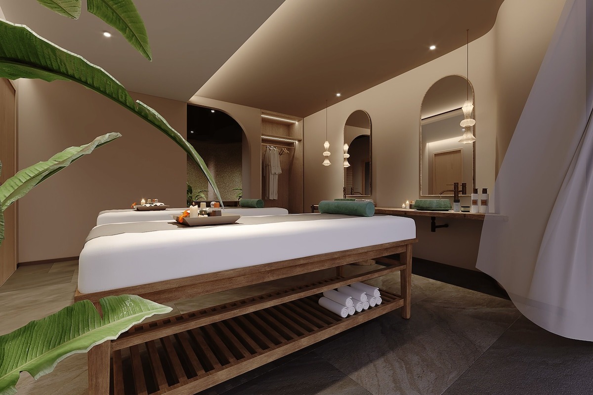 Không gian spa yên tĩnh tại khu nghỉ dưỡng Aquamarine Cam Ranh