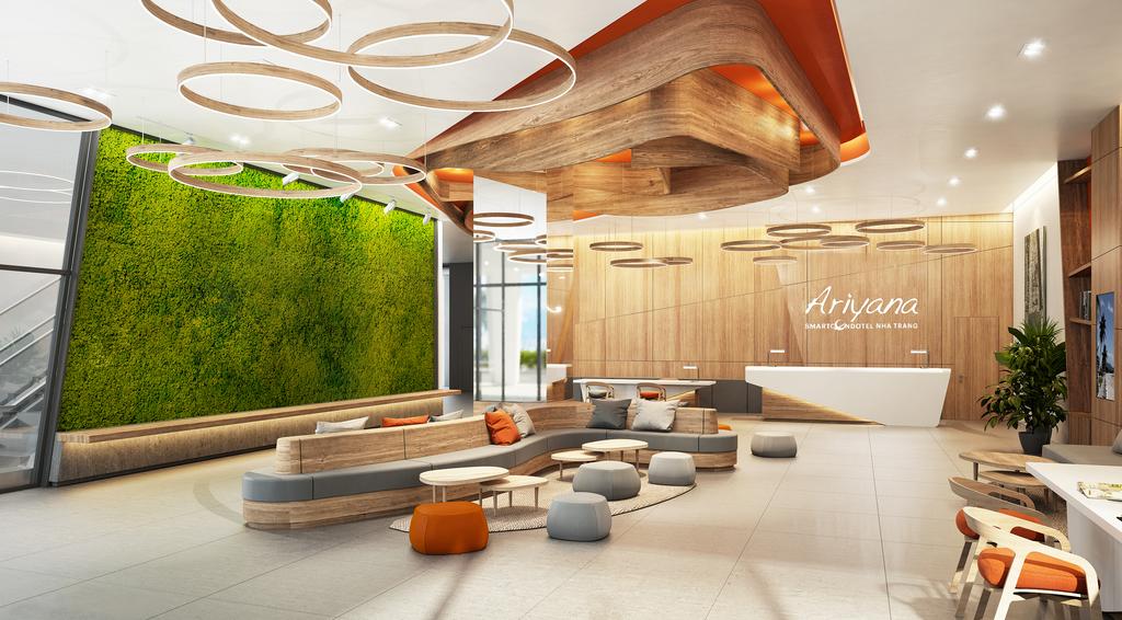 Toàn cảnh tòa nhà Ariyana SmartCondotel Nha Trang hiện đại