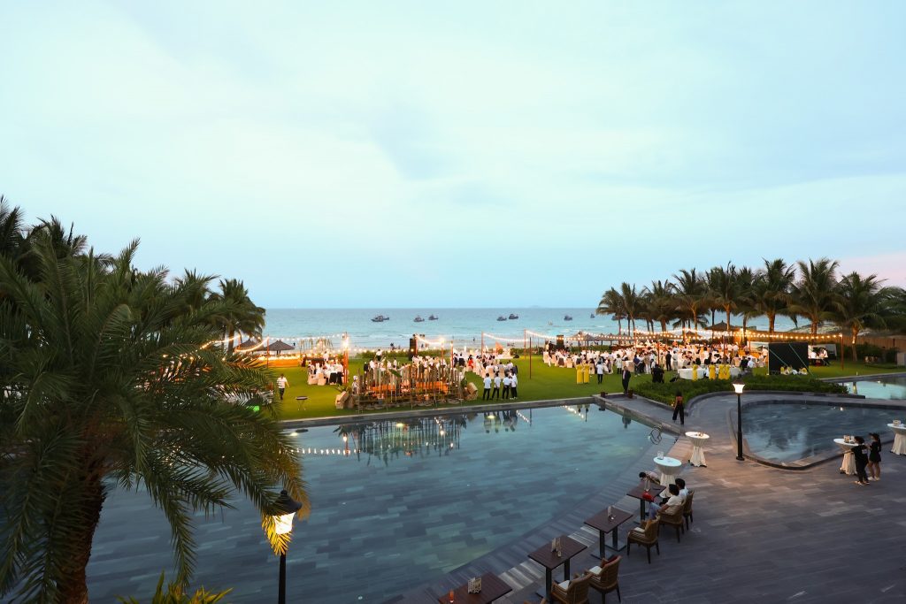 Khu vực sự kiện bãi biển tại Axi Plaza Cam Ranh