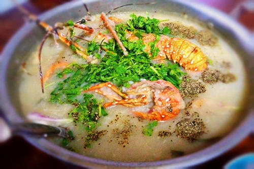 Cháo tôm hùm thượng hạng trong bản đồ ẩm thực Nha Trang