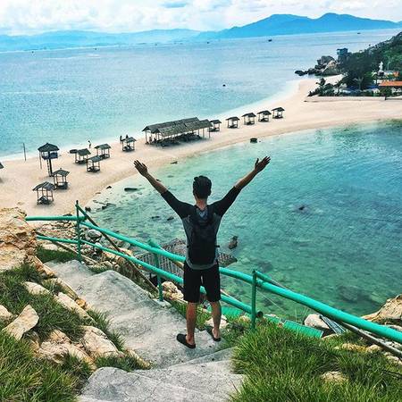 Check-in cực chất tại bãi tắm đôi Nha Trang