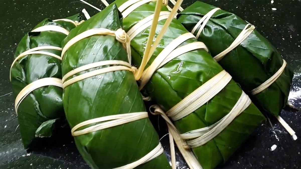 Bánh chưng gù - đặc sản ẩm thực Hà Giang