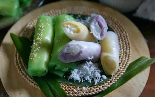 Bánh ướt ngọt đa sắc trong văn hóa ẩm thực miền Tây. Ảnh: banhbeobi