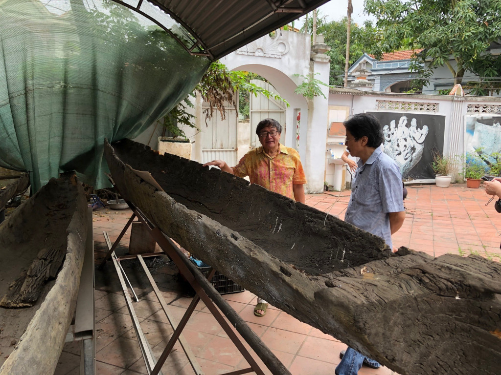 Thuyền cổ tại Bảo tàng Phạm Huy Thông