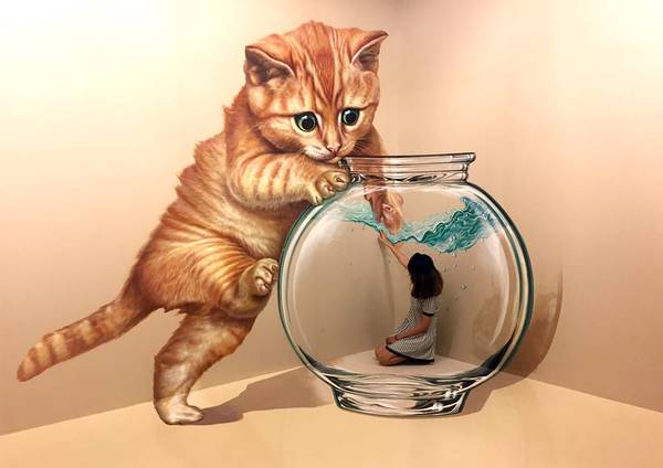 Thế giới người khổng lồ tại bảo tàng tranh 3D Artinus
