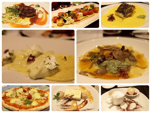 Một set ăn tối tại nhà hàng Fratelli Trattoria