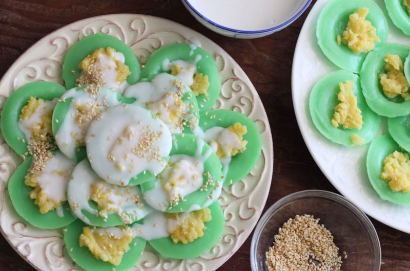Ảnh minh họa: Bánh bèo lá dứa.