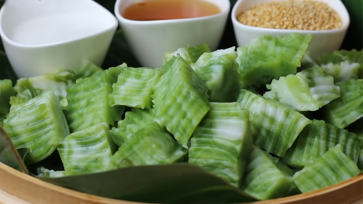 Bánh đúc lá dứa Cần Thơ