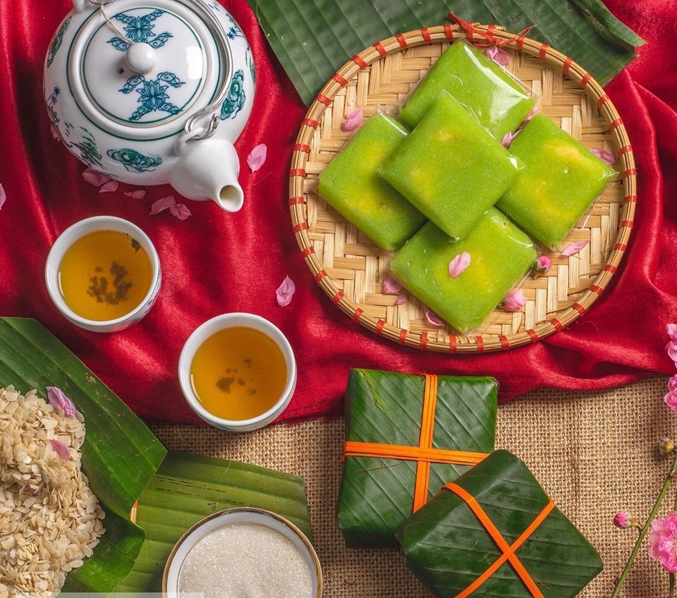 Bánh cốm. Ảnh: nguyenninh