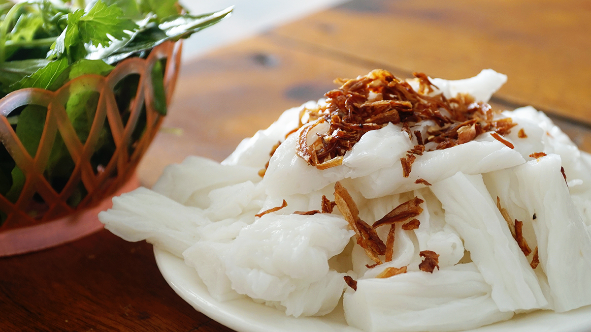 Bánh cuốn kiểu Hoa không nhân tại Sài Gòn