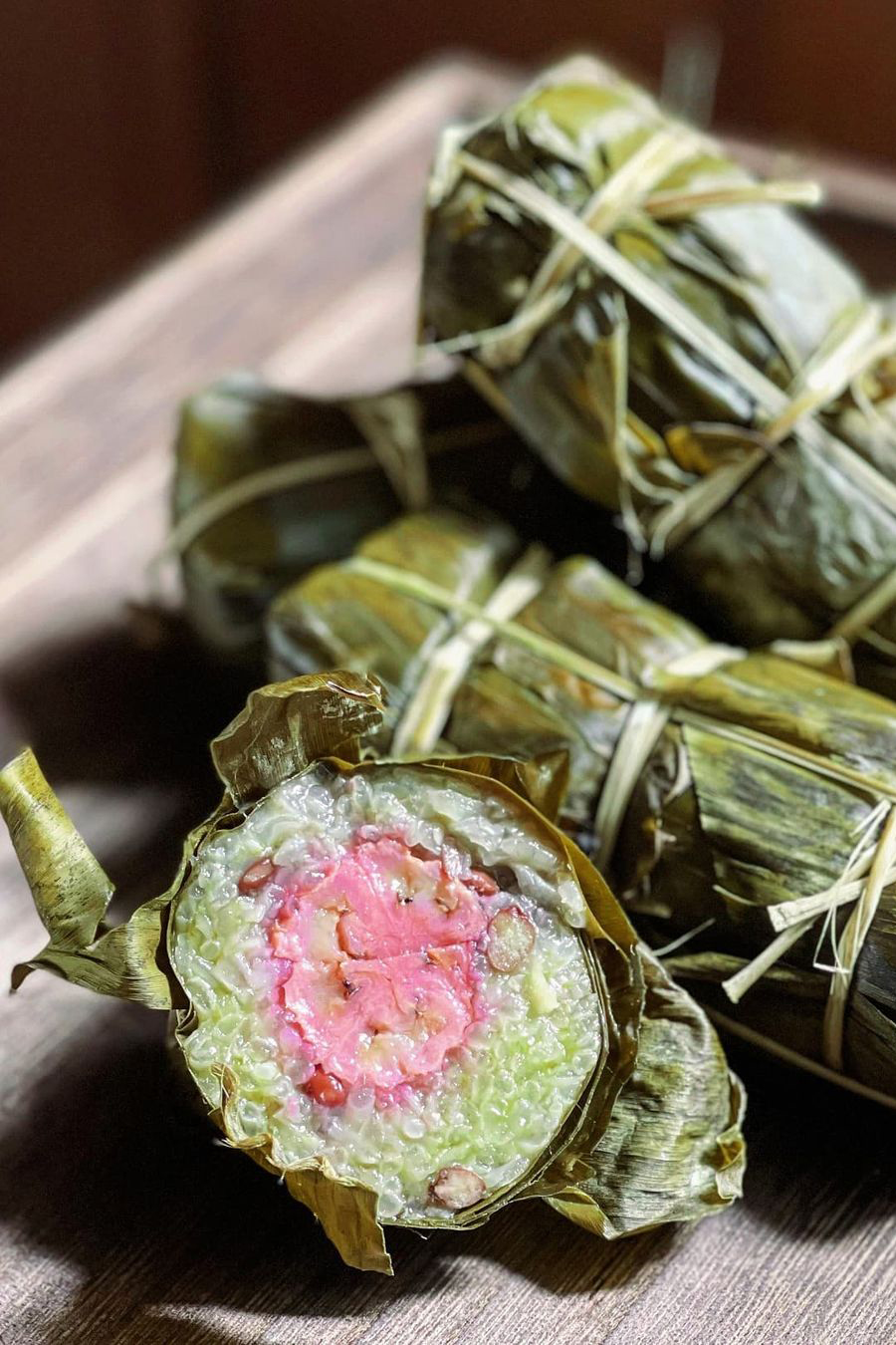 Bánh tét chuối miền Tây ngon miệng