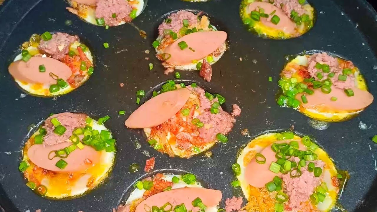 Bánh trứng cút chà bông món ăn ngon Vũng Tàu