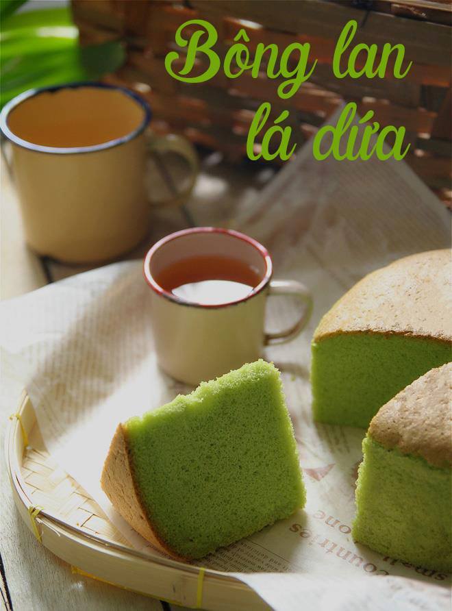 Bánh bông lan lá dứa miền Tây