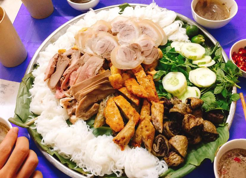Bún đậu mắm tôm 31 Hàng Khay, Hà Nội. Ảnh minh họa.