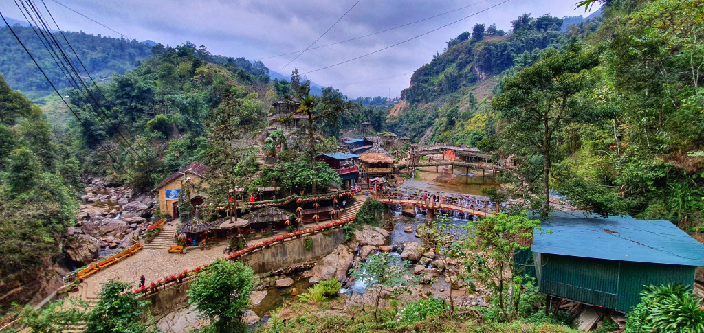 Bản Cát Cát. Ảnh: MIA