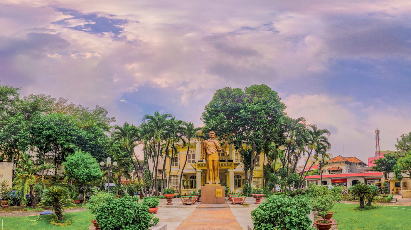 Khuôn viên bên ngoài bảo tàng. Ảnh: Fb Bảo Tàng Phụ Nữ Nam Bộ - Southern Women's Museum.
