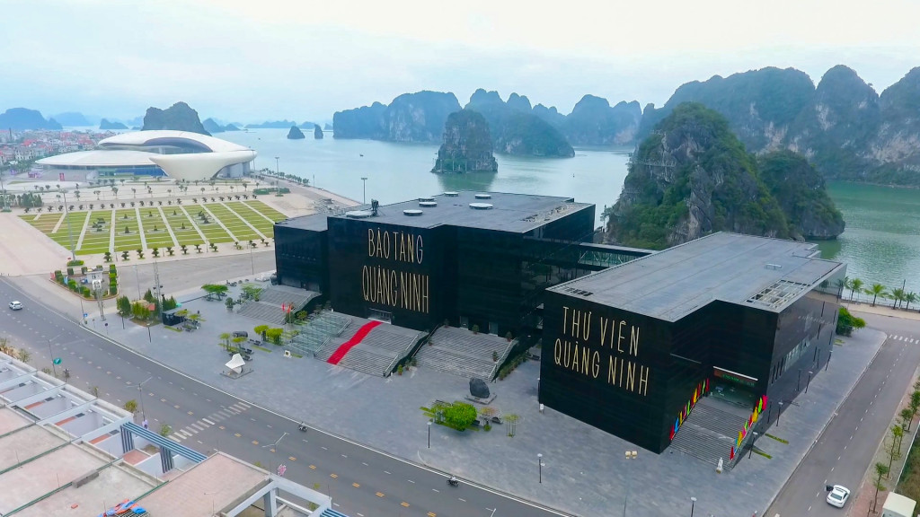 Bảo tàng Quảng Ninh nhìn từ trên cao